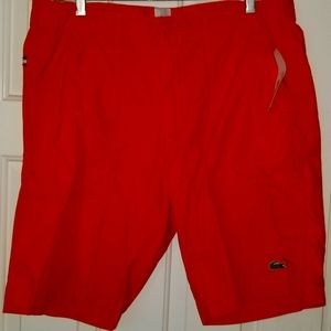 NWT,LACOSTE LIVE ORANGE SHORTS